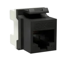 Модуль Keystone RJ45 CAT5E, 180 градусов, черный (RNK5EU180BK): Модуль неэкранированный