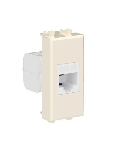 Розетка RJ-45, кат.5E, Avanti, 1 модуль, ванильная дымка (4405661): Розетка компьютерная модульная в Петрозаводске