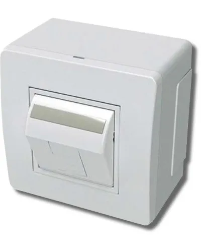 Коробка в сборе с 1 розеткой RJ45, кат.5е, белая (10665): Коробка в сборе в Петрозаводске
