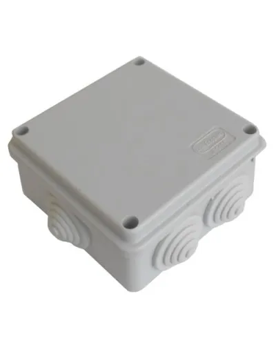Коробка JBS100 100х100х55, 6 вых., 4P (1,5…6мм²) серая (43207HF-GR). Коробка монтажная, огнестойкая, без галогена. Экопласт в Петрозаводске