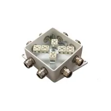 КМ-О (12к*6,0)-IP66-120х120, пять вводов: Коробка монтажная огнестойкая