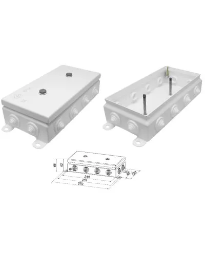 КМ IP55-1224. Коробка монтажная электротехническая. Гефест в Петрозаводске