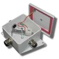 КМ-О (2к*6,0)-IP66-120х120, шесть вводов: Коробка монтажная огнестойкая