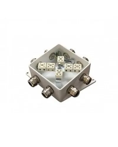 КМ-О (12к*10,0)-IP66-120х120, шесть вводов: Коробка монтажная огнестойкая в Петрозаводске