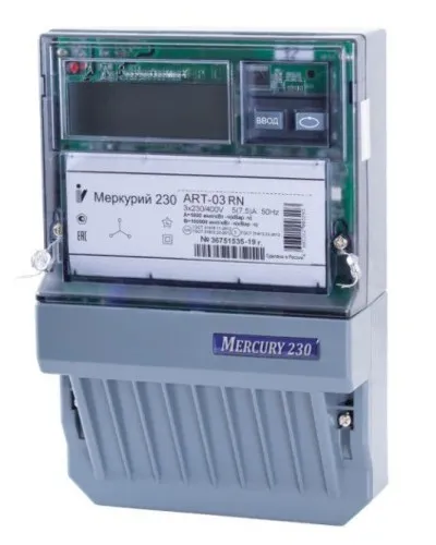 Меркурий 230 ART-01 PQRSIN 3ф 5-60А 1.0/2.0 класс точности, многотарифный (М0000051910). Счетчик электроэнергии. Инкотекс в Петрозаводске