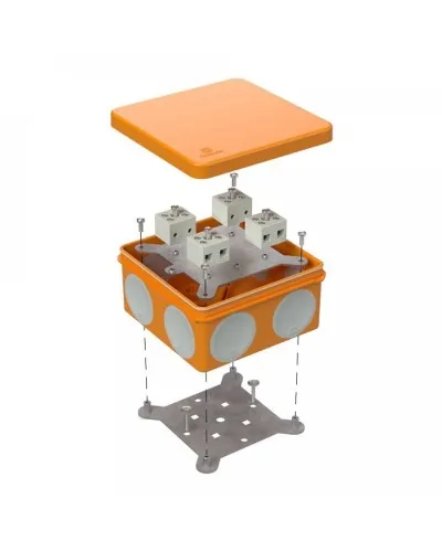 Коробка огнестойкая 100х100х50 (60-0300-FR2.5-8). Коробка огнестойкая для открытой установки. Промрукав в Петрозаводске